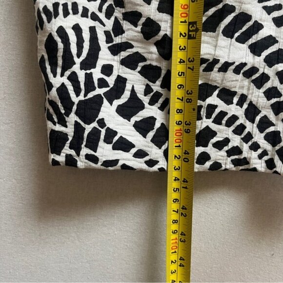 Nueva black white scale print bamboo short sleeve belted dress Sz 16 - Picture 13 of 13
